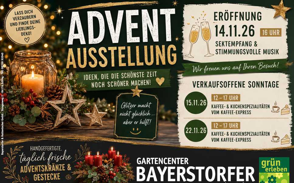 Herzliche Einladung zu unserer - Adventsausstellung